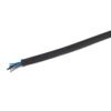 Gaine tressée polyester noire BM GROUP GCP020MNE