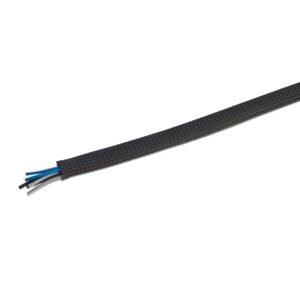 Gaine tressée polyester noire BM GROUP GCP020MNE