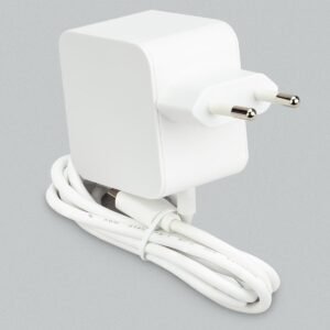 Alimentation officielle Raspberry Pi 27W USB-C blanche, prise européenne