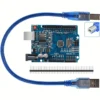 Carte compatible Arduino Uno R3 CH340 (ATmega328P) avec câble USB