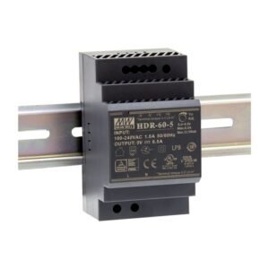 Alimentation à découpage rail DIN MEAN WELL HDR-60-12, 12V 4.5A 54W