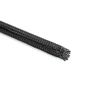 Gaine tressée polyester noire HELU HGP 2-7MM (98137), Ø 2-7 mm