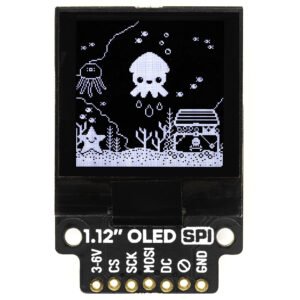 Pimoroni écran OLED 1,12" 128 × 128 mono, breakout SPI (PIM473)