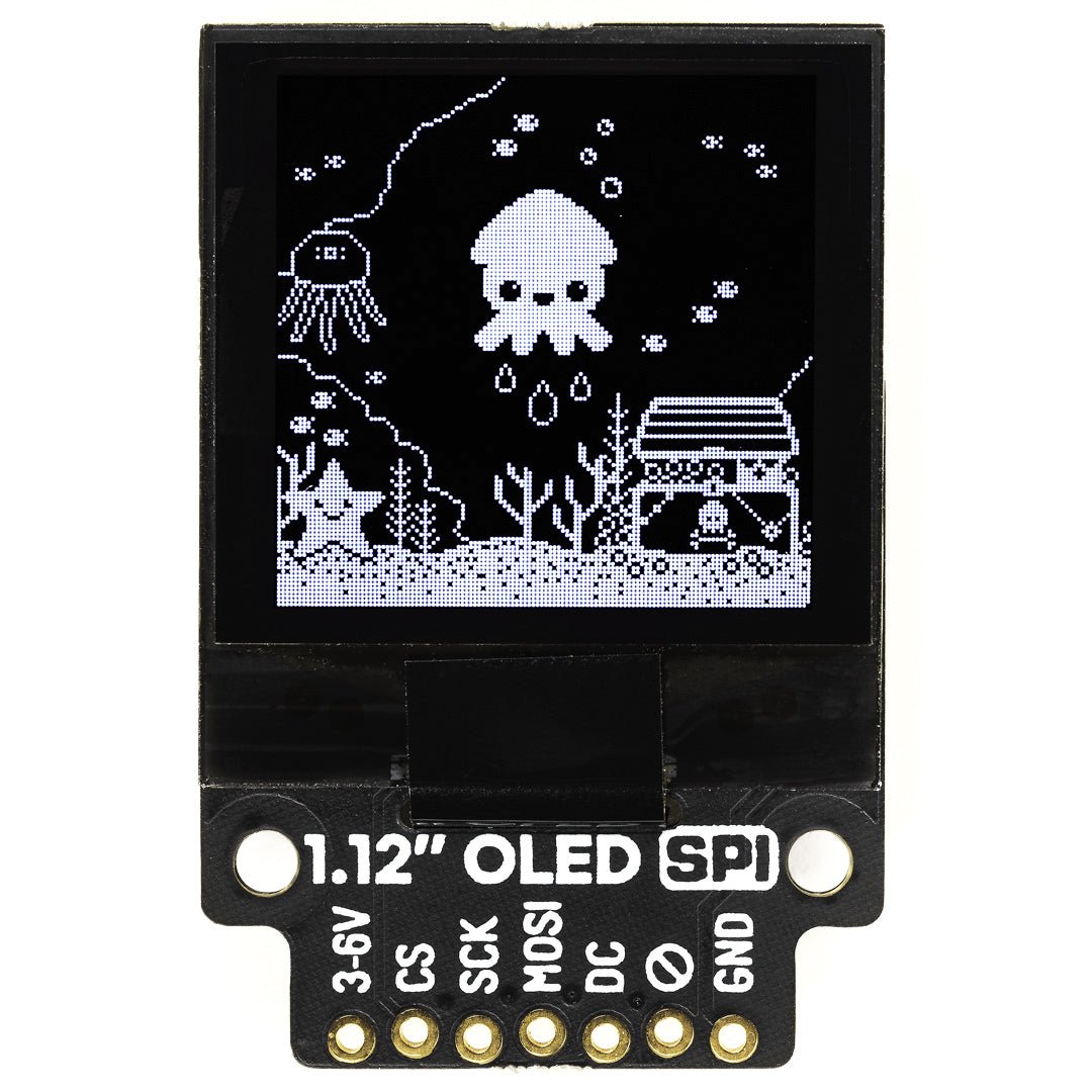 Pimoroni écran OLED 1,12" 128 × 128 mono, breakout SPI (PIM473) Pimoroni écran OLED 1,12" 128 × 128 mono, breakout SPI (PIM473)